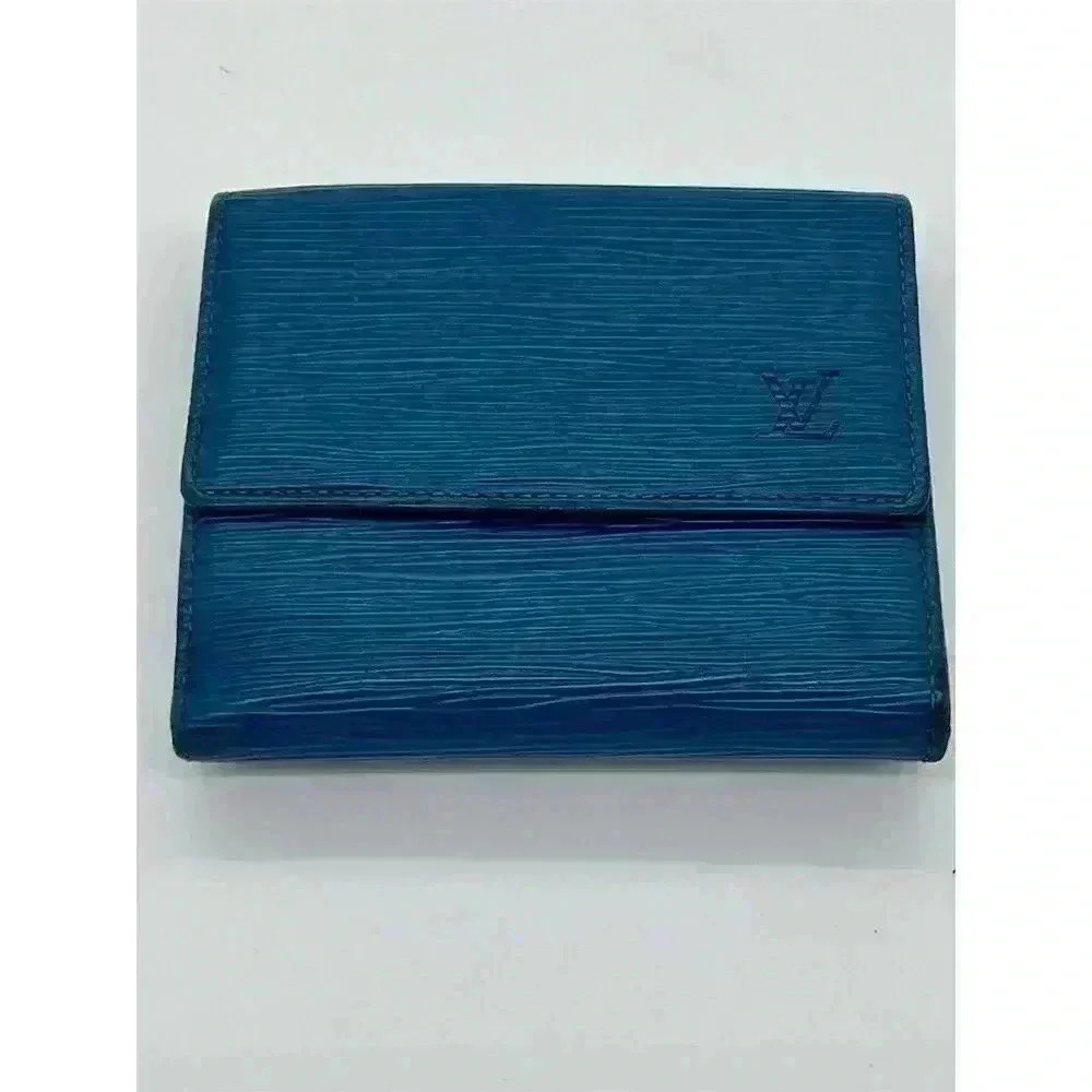 Louis Vuitton Unisex Blue Elise Wallet with Credit Card Holder’s